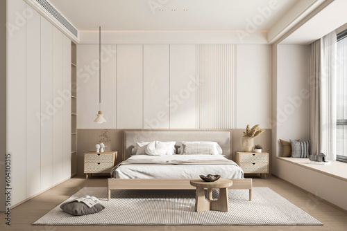 3d rendering modern bedroom interior design inspiration