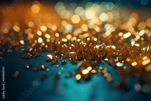 Golden abstract background. Generate Ai