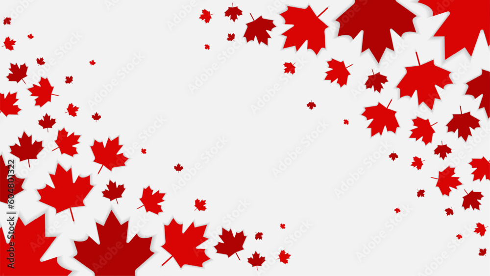 Canada day, Canada Country flag and symbols National Canada day Background fireworks - obrazy, fototapety, plakaty 