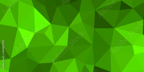 abstract green geometric background with triangles shape