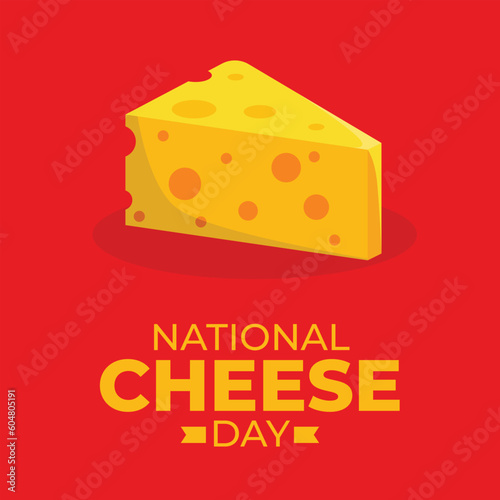vector graphic of National cheese day good for National cheese day celebration. flat design. flyer design.flat illustration.