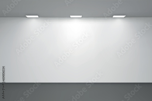 Empty studio room background with spotlight.