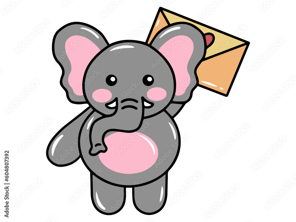Elephant Cartoon Cute for Valentines Day
Elephant Cartoon Cute for Valentines Day