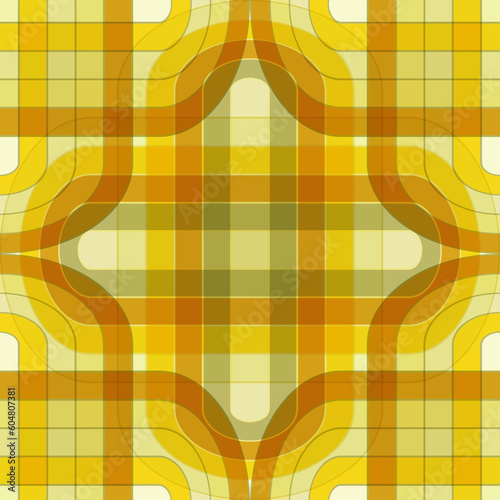 stained glass style translucent mosaic abstract geometry in yellow shades