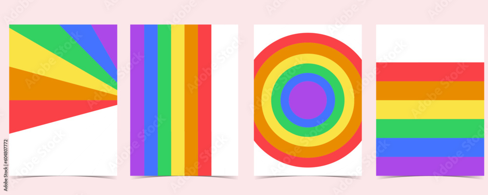 Obraz premium rainbow vivid background for pride month