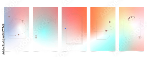 red blue gradient for social media background