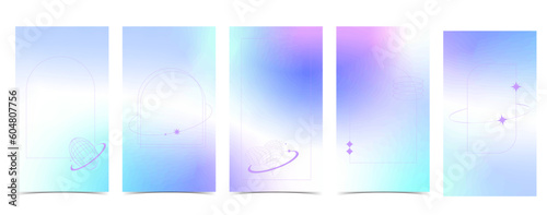 blue gradient for social media background