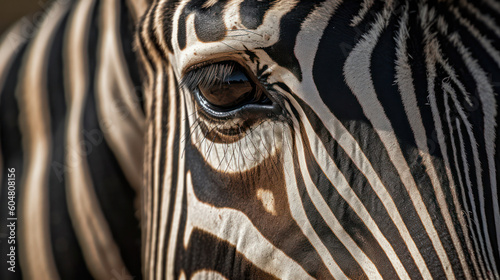 zebra close up . generative AI