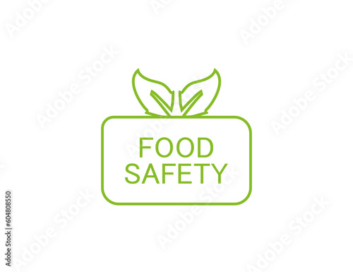 Food safety icon. Vector illustration.
