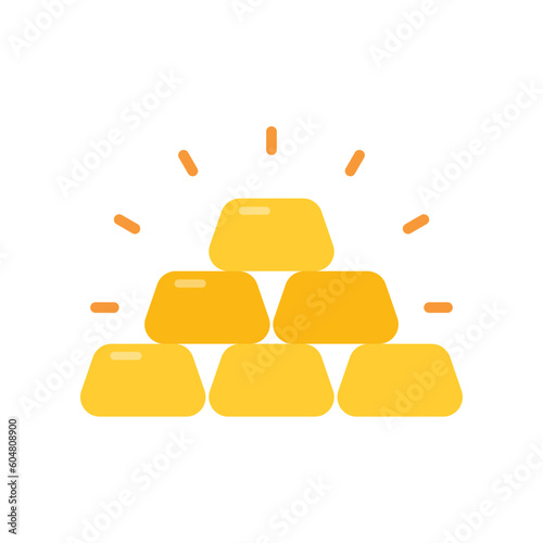 A captivating icons of gold bars, modern gold ingots vector design