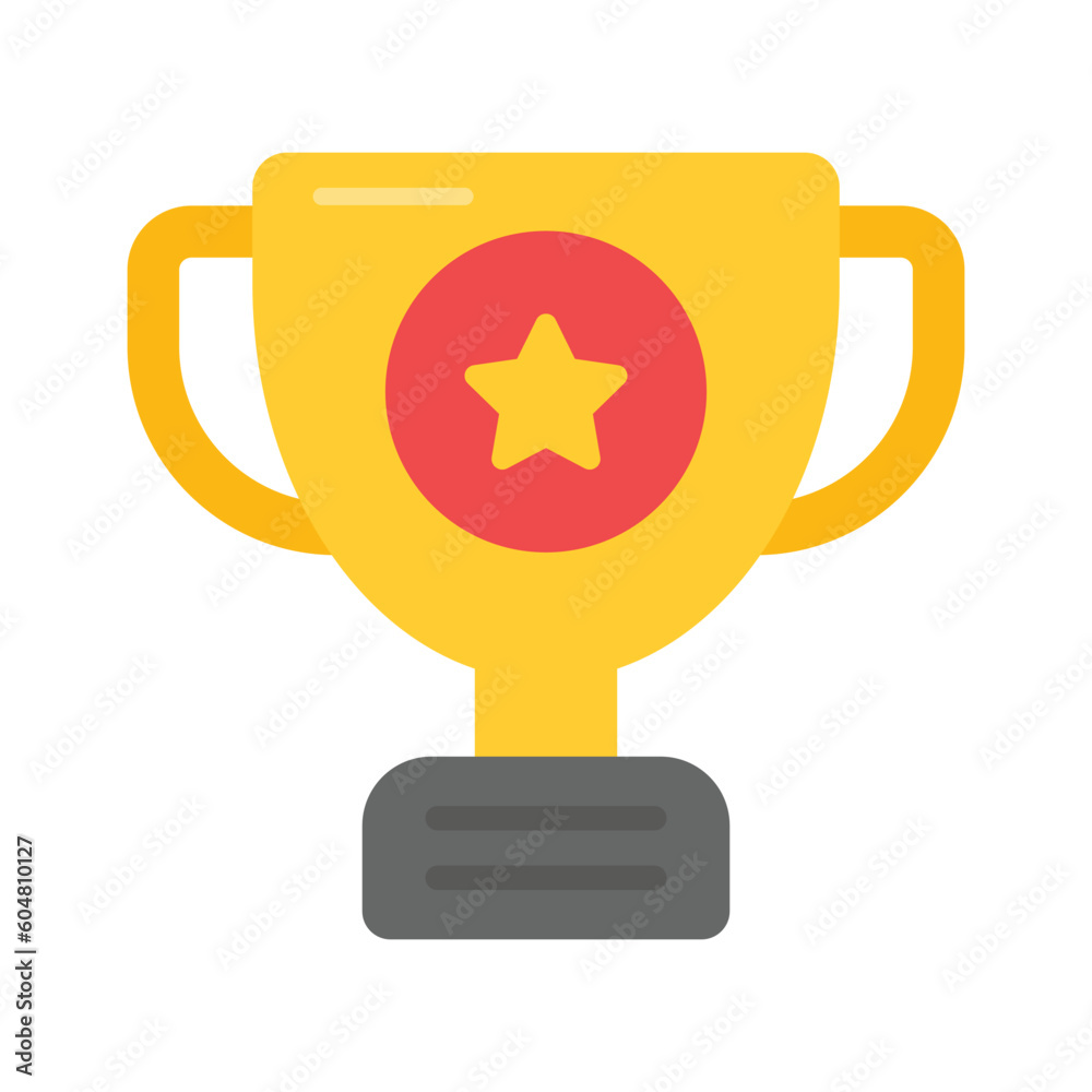 Creatively designed flat icon of trophy in editable style, achievement trophy vector design Creatively designed flat icon of trophy in editable style, achievement trophy vector design