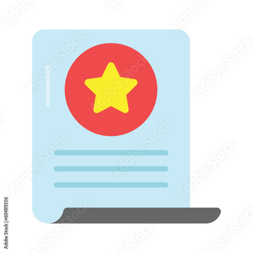 Check this creatively designed vector of certificate in trendy style, premium icon