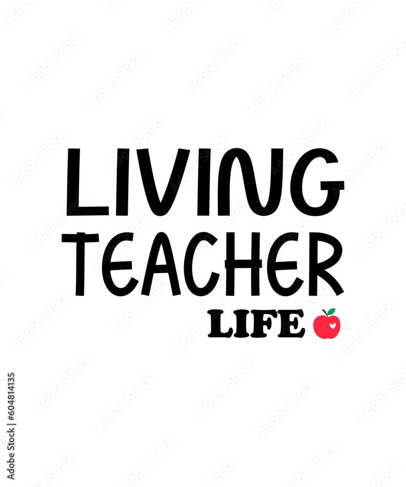 Fototapeta premium Teacher SVG Bundle, Teacher Svg, Teacher Quote Svg, School Svg, Teacher Life Svg, Teacher Appreciation Svg, Instant Download,Teacher SVG Bundle, Teacher SVG, School SVG, Teach Svg, Back to School svg,