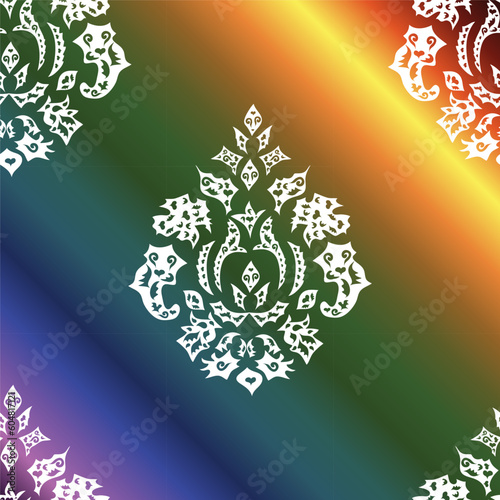 seamless wallpaper pattern on colorful cute background