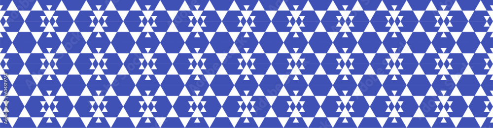 Geometric triangle pattern. Sierpinski triangle fractal. Abstract vector background. Seamless geomety texture for cloth, costume