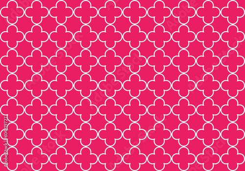quatrefoil seamless pattern. medieval texture in church. geometric moroccan background. abstract arabic pattern. Vector wallpaper