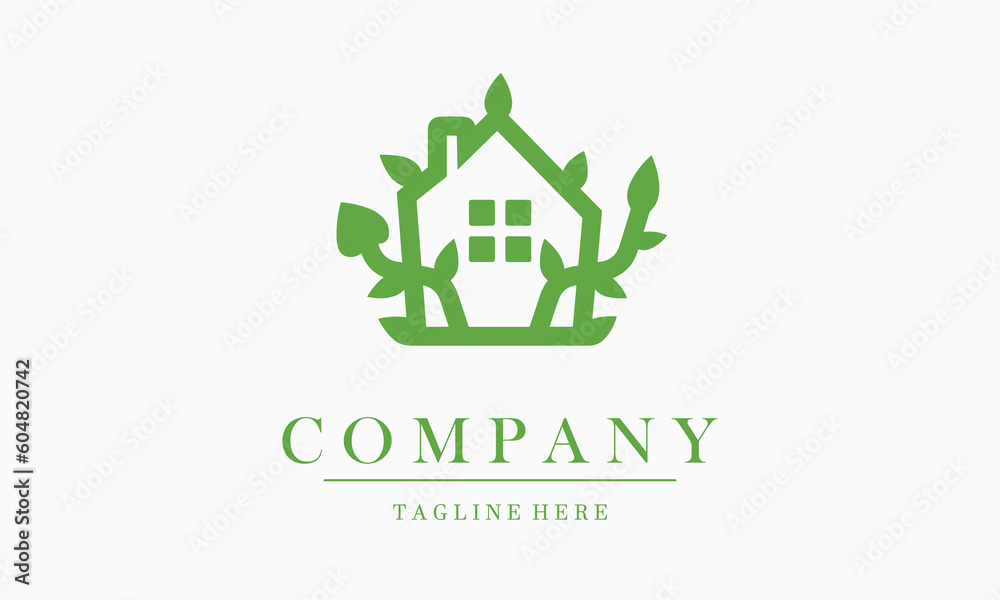 green house nature simple logo vector icon. Design house combined with leaf suitable for greenhouse, eco house garden, ecology store business company logo green house nature simple logo vector icon. Design house combined with leaf suitable for greenhouse, eco house garden, ecology store business company logo