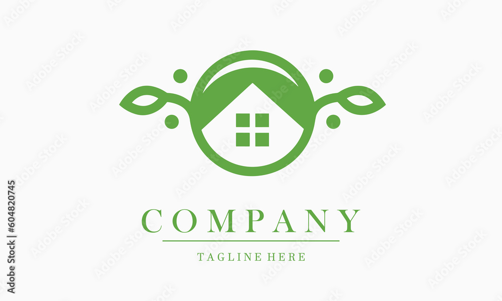 green house nature simple logo vector icon. Design house combined with leaf suitable for greenhouse, eco house garden, ecology store business company logo green house nature simple logo vector icon. Design house combined with leaf suitable for greenhouse, eco house garden, ecology store business company logo