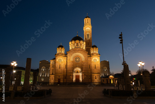 Church of Christ the Saviour in city center of Banja Luka, orthodox temple