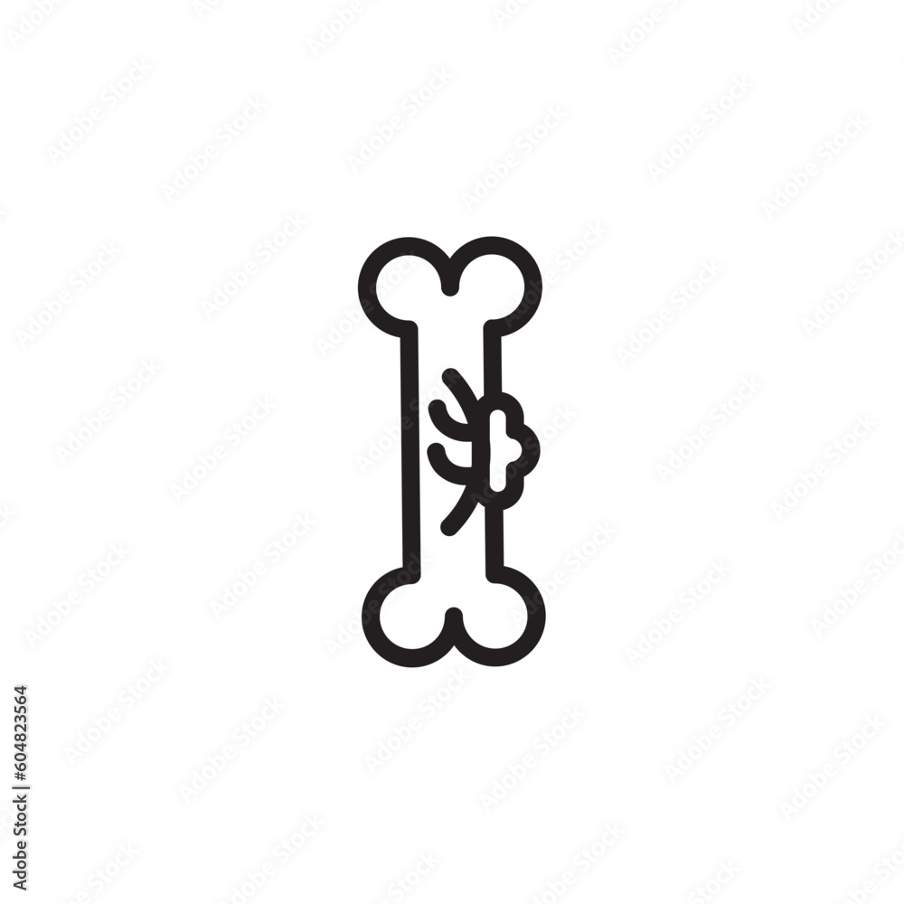Bone Cancer Medical Outline Icon Bone Cancer Medical Outline Icon