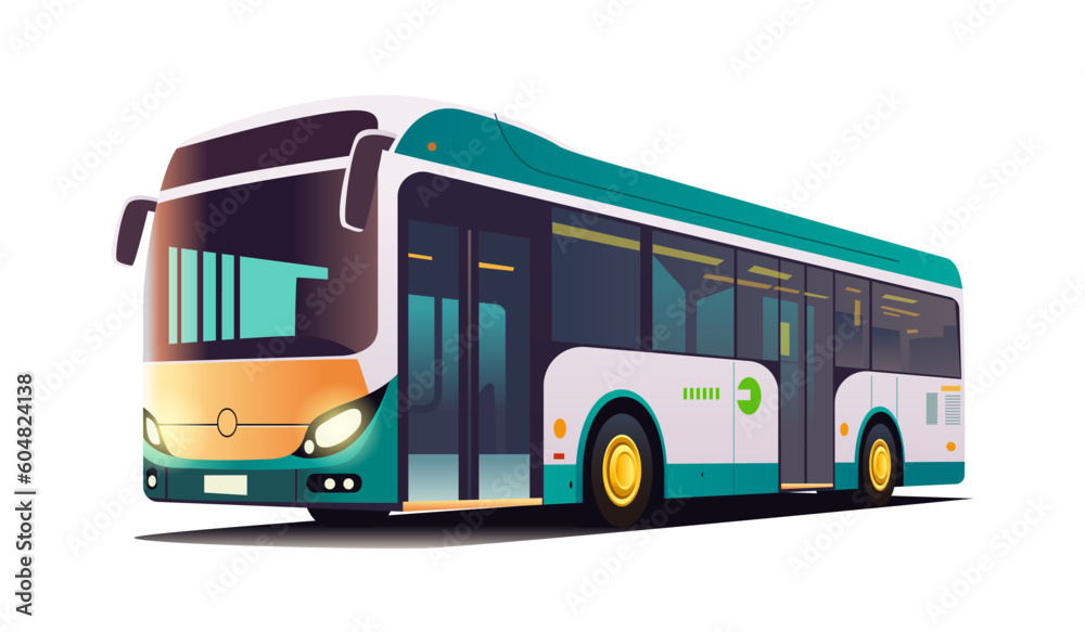 city bus vehicle modern public transport urban and countryside traffic comfortable moving concept city bus vehicle modern public transport urban and countryside traffic comfortable moving concept