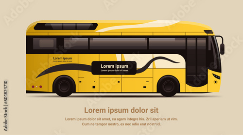 city bus vehicle modern public transport urban and countryside traffic comfortable moving concept