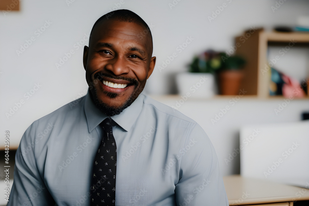 ai-generated, illustration fictional handsome black man wiith a beautiful smile ai-generated, illustration fictional handsome black man wiith a beautiful smile