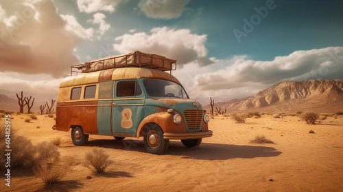 old truck in the desert