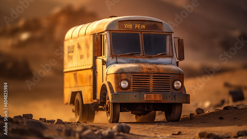 old truck in the desert