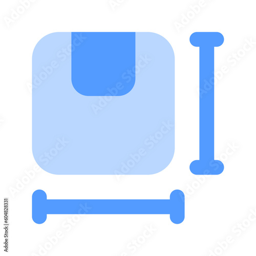 dimension duotone icon