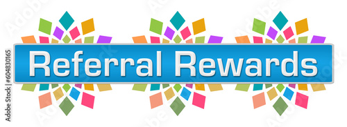 Referral Rewards Colorful Circular Blue Bar 