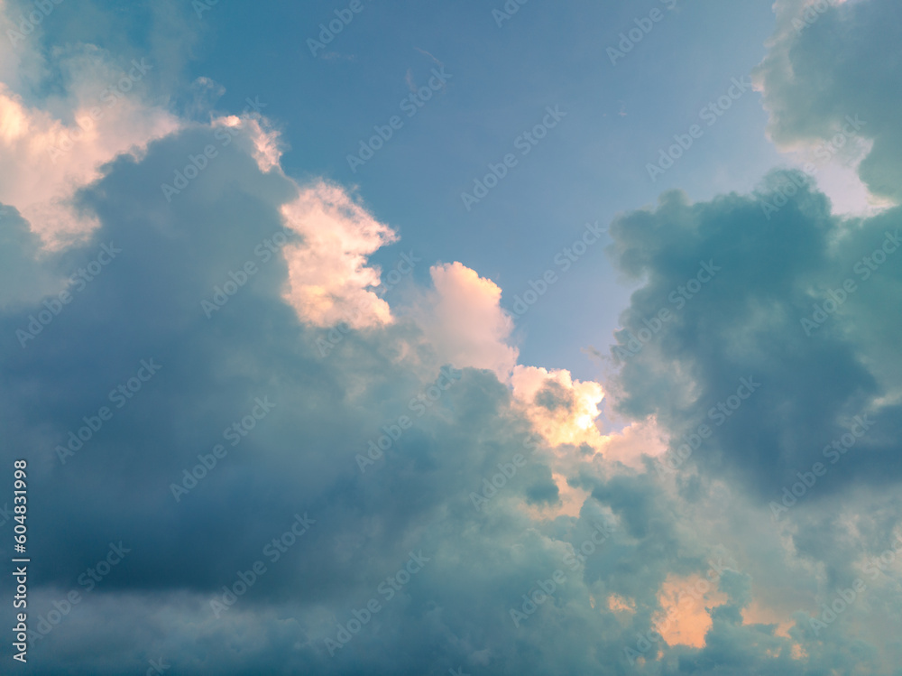 aerial view Majestic sunset or sunrise cloudscape Amazing light of nature..moving clouds and beautiful beyond imagination above the mountain. .Sky texture, abstract nature background. aerial view Majestic sunset or sunrise cloudscape Amazing light of nature..moving clouds and beautiful beyond imagination above the mountain. .Sky texture, abstract nature background.
