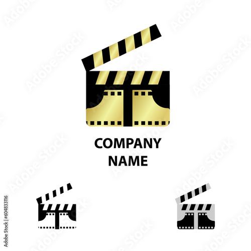 movie clapper board logo