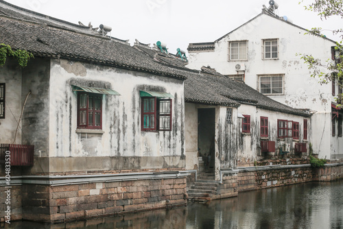 Suzhou Gusu District archictecture along waterways