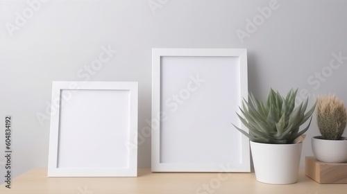 Blank photo frame on table © ZEKINDIGITAL
