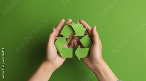 Hands holding recycle symbol © ZEKINDIGITAL