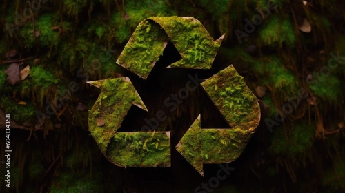 Moss recycle symbol