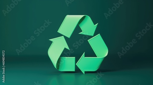 Green recycle symbol