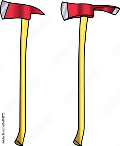 firefighter axes vector