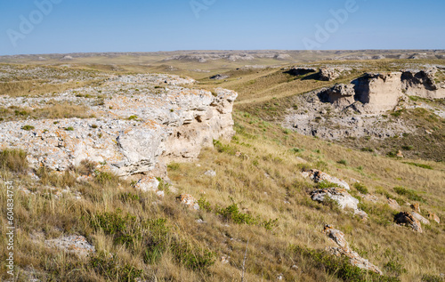 Jagged Cliff Faces at Agate Fossil Beds National Monument photo