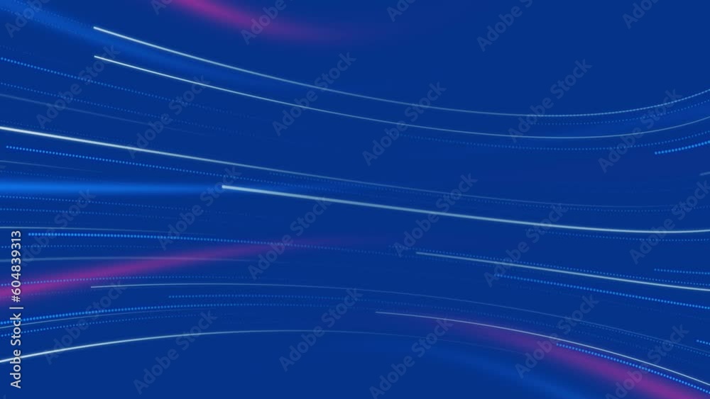 Motion graphic 4K seamless loop of flying into digital technologic tunnel.abstract background .Networking and Fiber Optics Light on blue Background