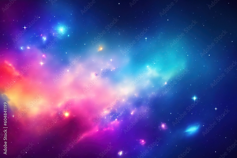 Obraz premium Colorful space galaxy cloud nebula. Stary night cosmos. Universe science astronomy. Supernova background wallpaper