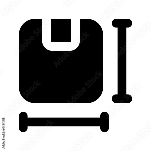 dimension glyph icon