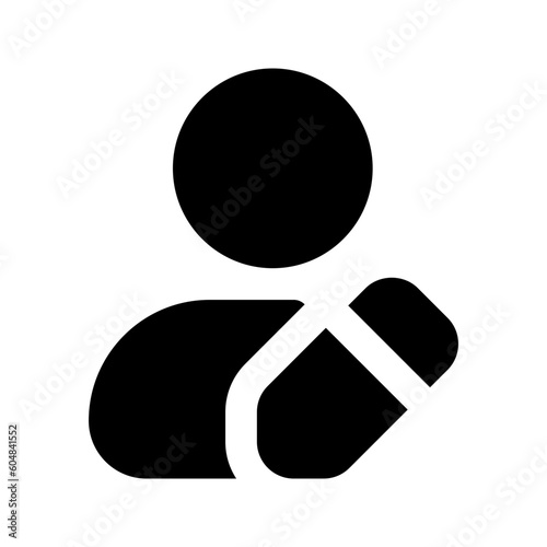 edit profile glyph icon