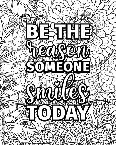 motivational quotes coloring pages design .inspirational words coloring book pages design.