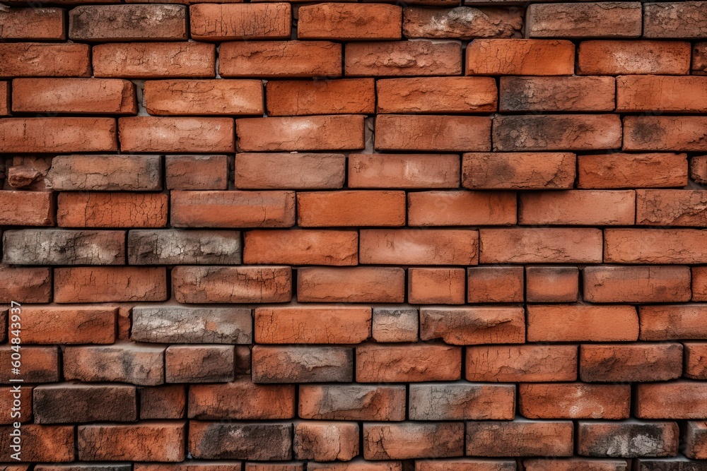 Red brick wall background Generative AI Red brick wall background Generative AI