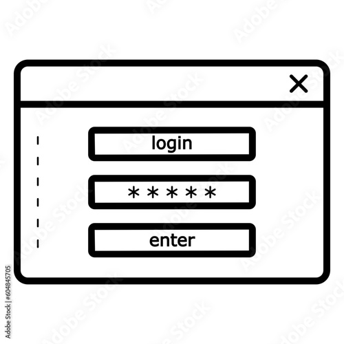 login password icon