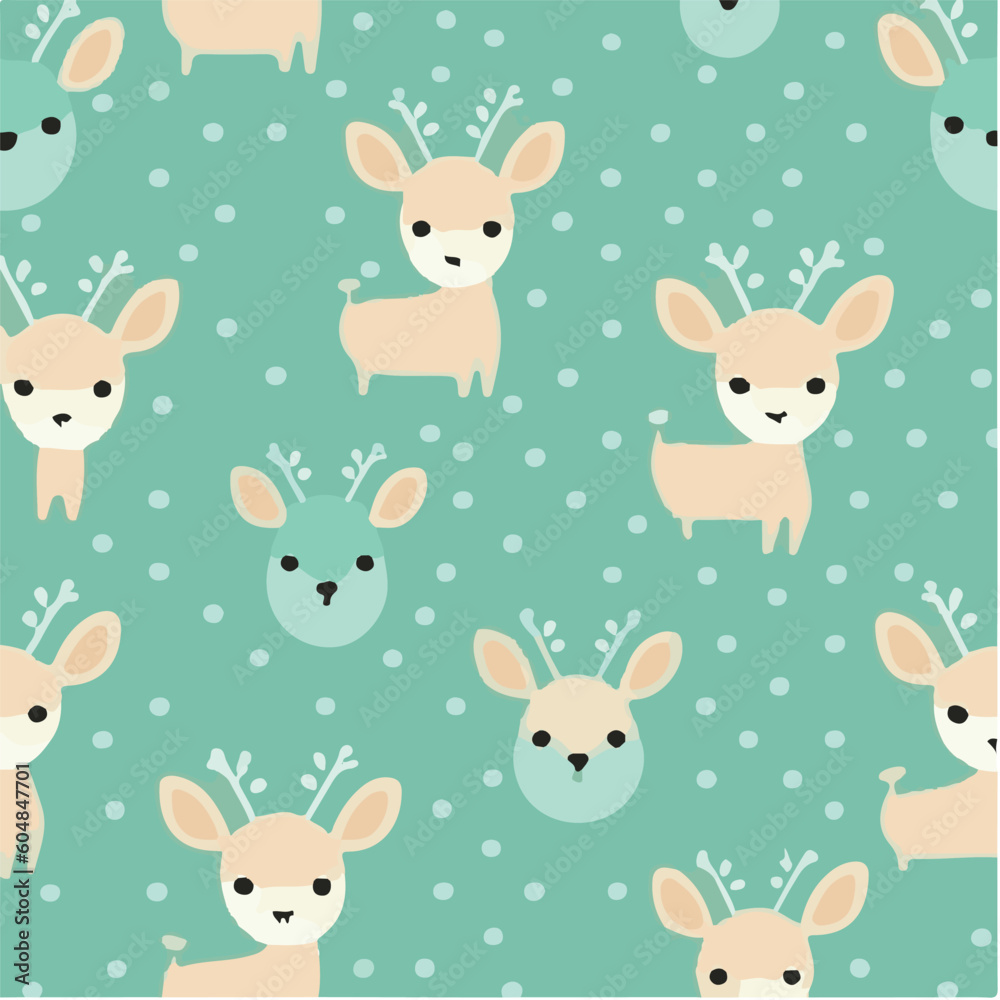 cute simple deer pattern, cartoon, minimal, decorate blankets, carpets, for kids, theme print design
