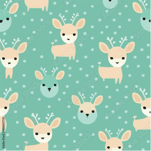 cute simple deer pattern, cartoon, minimal, decorate blankets, carpets, for kids, theme print design 