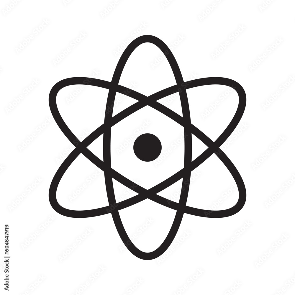 atom icon vector atom icon vector
